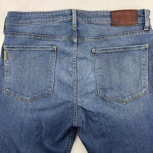 Paige Lennox Jeans Mens 36 (34x32) Blue Slim Straight Denim Pants Stretch